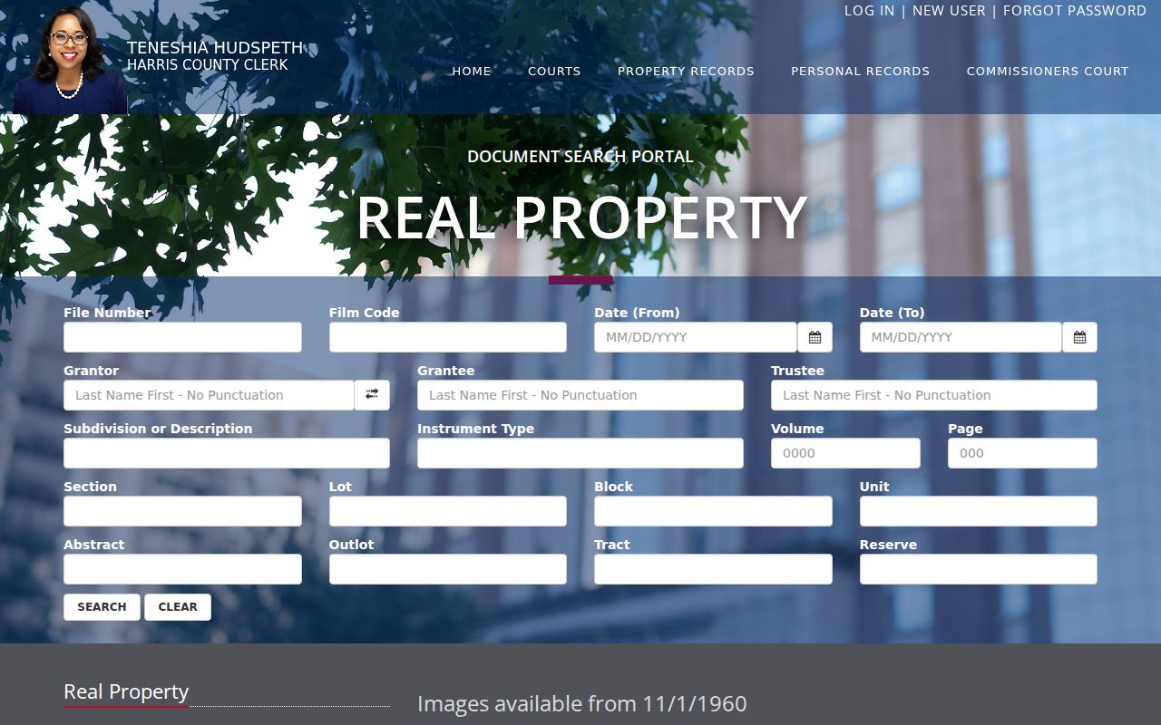 Atascocita residents directory Harris County deed index