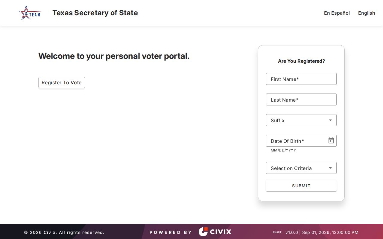 Atascocita residents directory Texas My Voter Portal